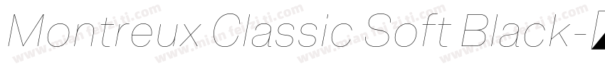 Montreux Classic Soft Black字体转换